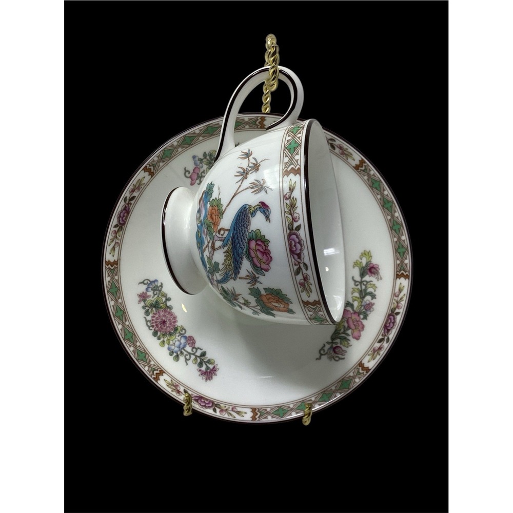 Wedgwood KUTANI CRANE Coffee or Tea Cup & Saucer Set, Birds & Bamboo R4464